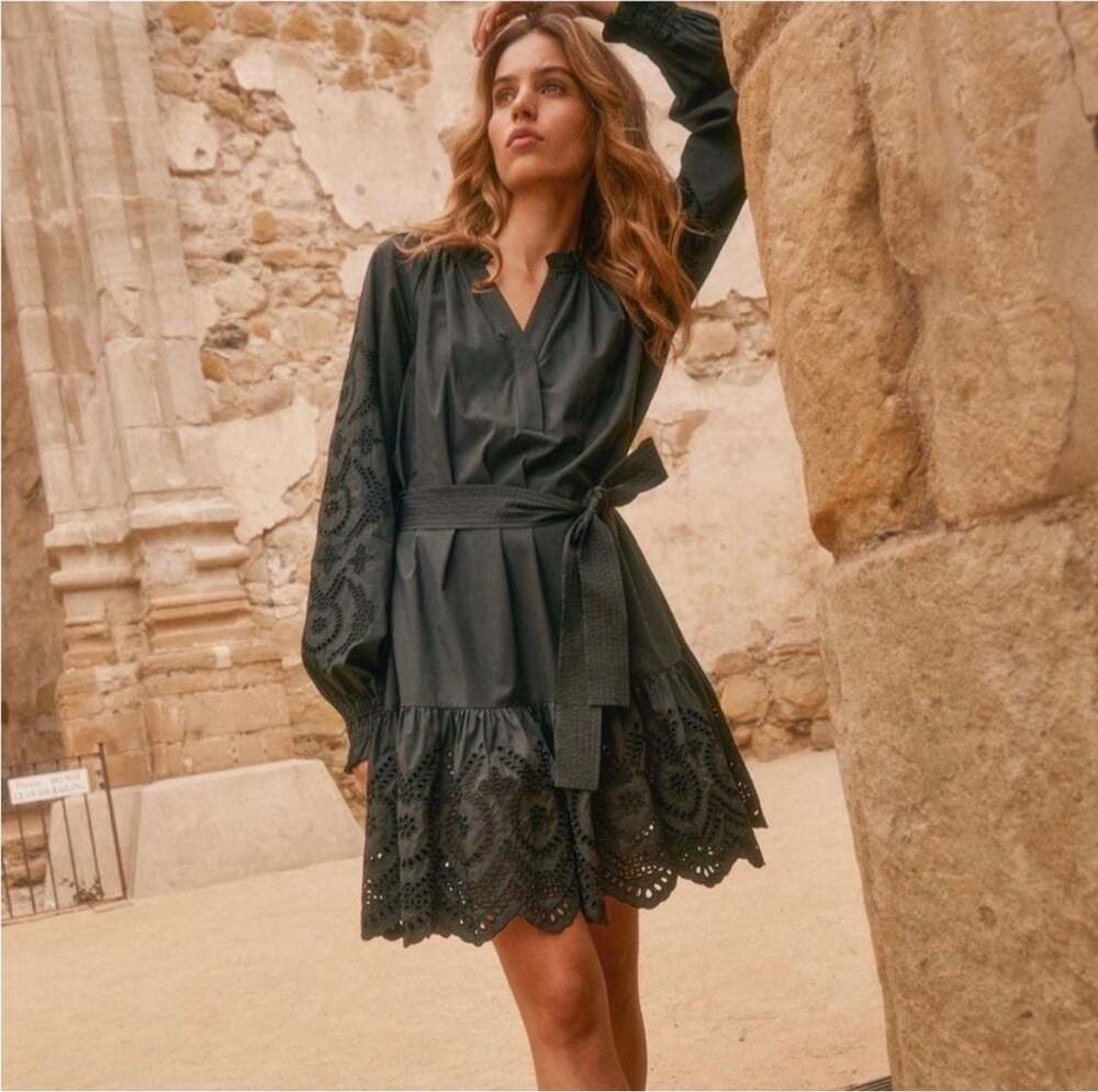 Rails Saylor Belted Eyelet Minidress